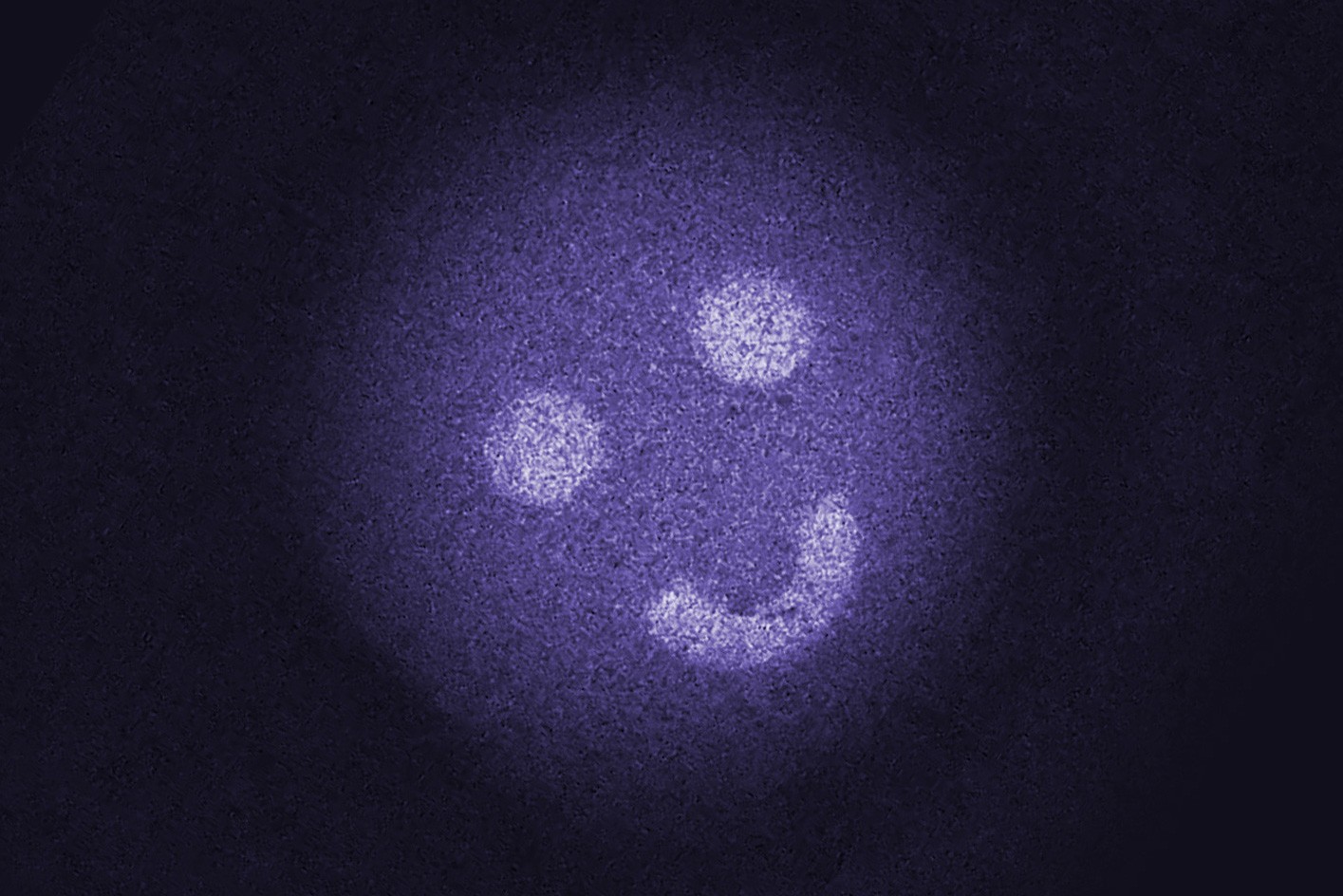 Quanten-Bildgebung in Form eines Happy Faces 